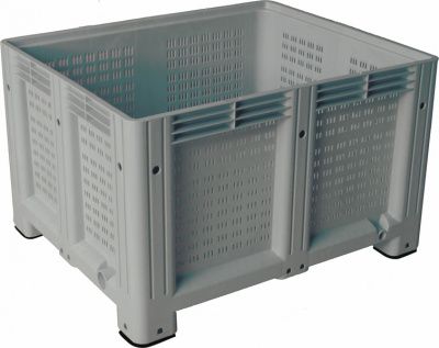 Big Box 1200x1000x580 мм перфорированный на ножках, арт. D-Box 1210 P (580) серый, код: 18976