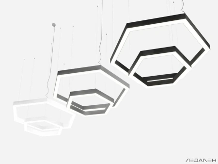 Купить шестиугольный светильник hexagon duo 3000k 78w с доставкой