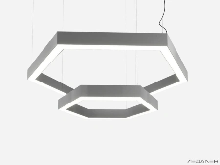Купить шестиугольный светильник hexagon duo 3000k 78w с доставкой