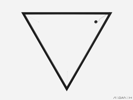 Купить треугольный светильник triangolo side 5000k 84w с доставкой