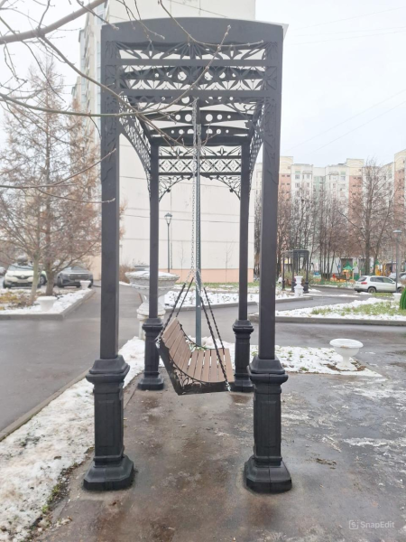 Качели парковые «Сити» Двухсекционные
