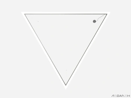 Купить треугольный светильник triangolo 5000k 84w с доставкой
