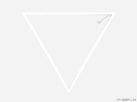 Купить треугольный светильник triangolo 5000k 84w с доставкой