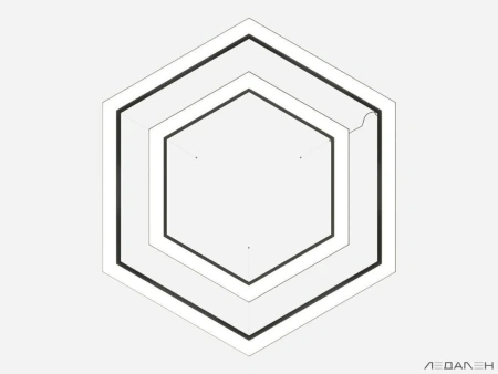 Купить шестиугольный светильник hexagon duo 3000k 78w с доставкой