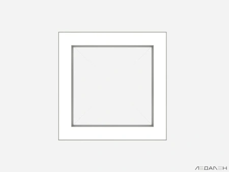 Купить квадратный светильник quadro foro 3000k 96w с доставкой