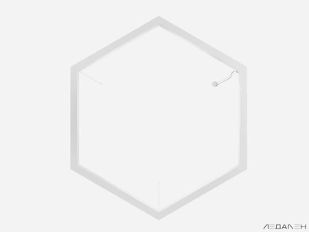 Купить шестиугольный светильник hexagon side 5000k 36w с доставкой