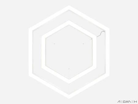 Купить шестиугольный светильник hexagon duo 3000k 78w с доставкой