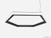 Шестиугольный светильник HEXAGON SIDE 5000K 36W